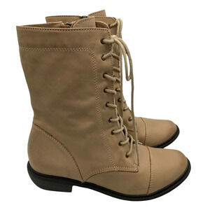MIA Tan Lace Front Combat Boots  8.5M